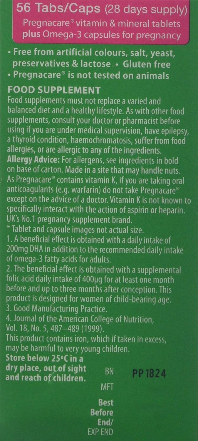 Vitabiotics Pregnacare Plus Multivitamin Tablets, 56 Tablets (Pack of 2) - görsel 2