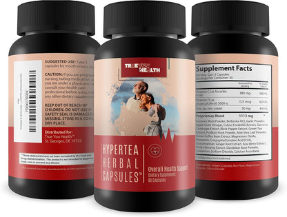 Hypertea Herbal Capsules – Daily Health – Plant-based ingredients: A herbal formula can be a good choice for those – Image 4