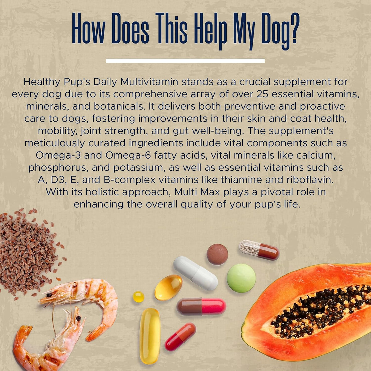 Healthy Pup Multi Max Dog Multivitamin Supplement – 120 Soft Chews - görsel 8