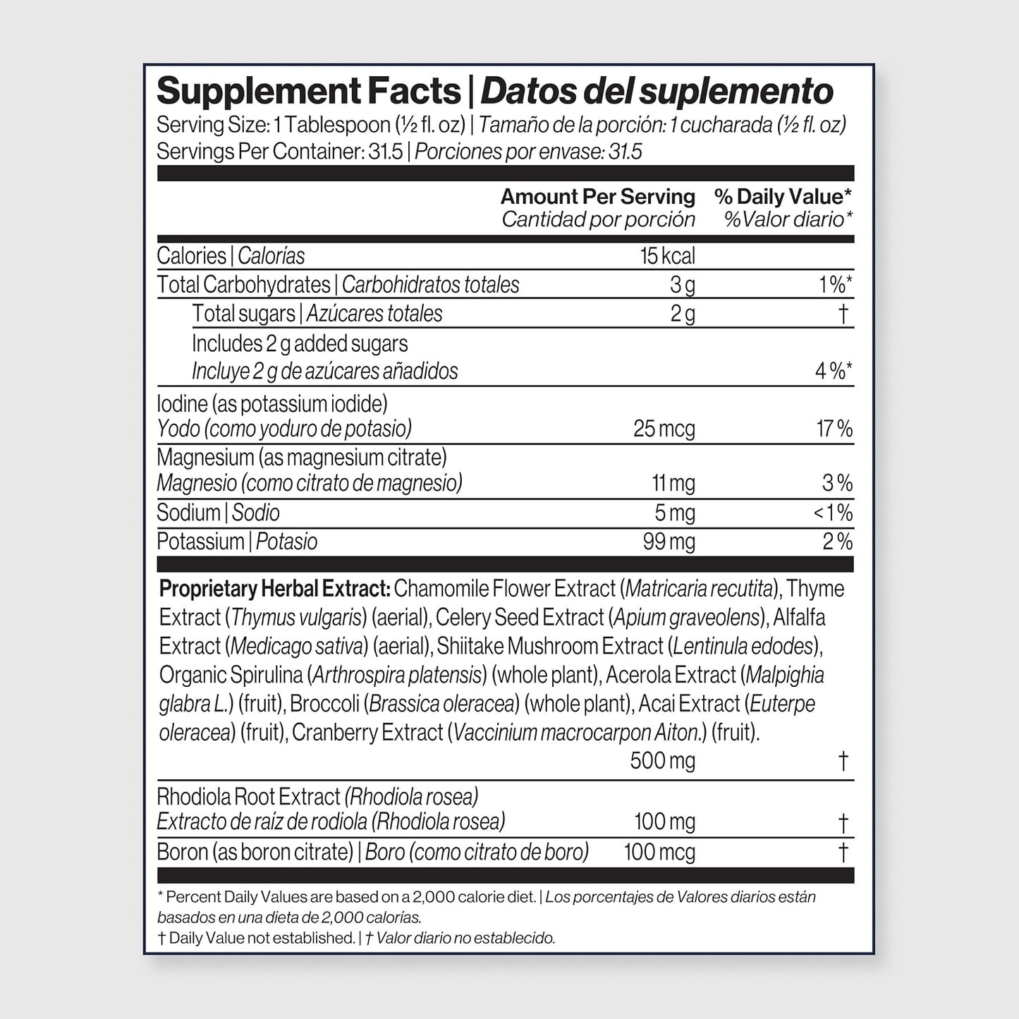 Immunotec K-21+ Adaptogen Liquid Supplement – Rhodiola Rosea + 21 Botanicals + 4 Minerals | Stress, Focus & Immune Support - görsel 7
