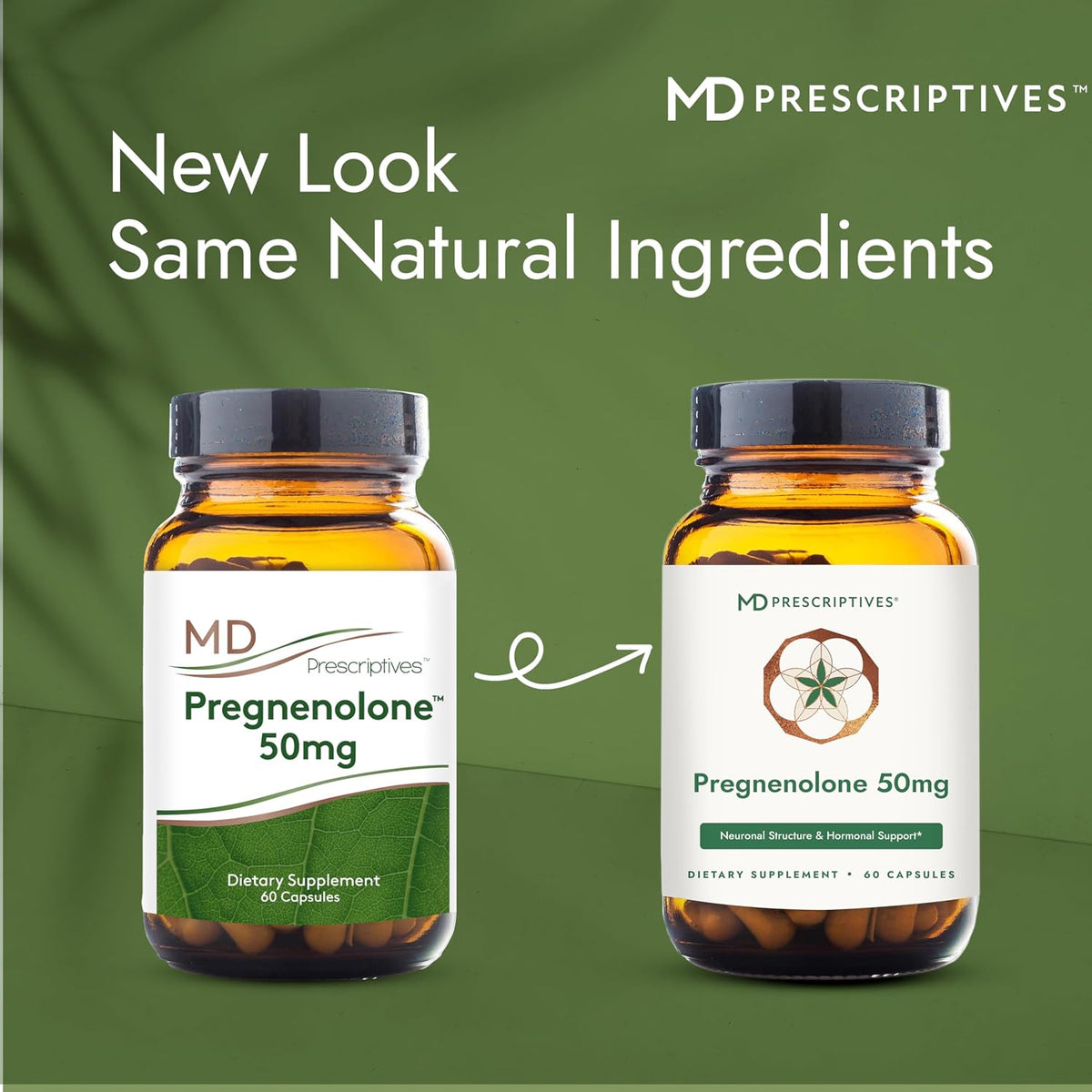 MD Prescriptives Pregnenolone - Vegan Hormone Support - 50 mg, 60 Capsules - görsel 5