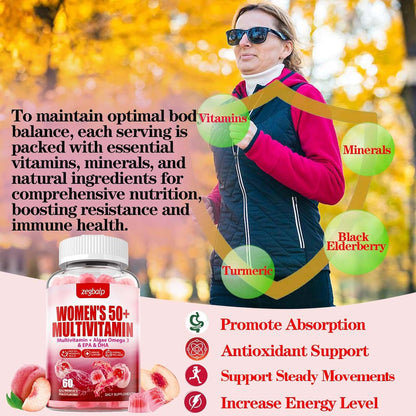 ZEGBALP Sugar-Free Women's Multivitamin 50+ Gummies