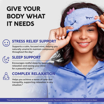 NUTRAHARMONY L-Theanine 400 mg – Calm & Relaxation Support Supplement (240 Vegan Capsules)