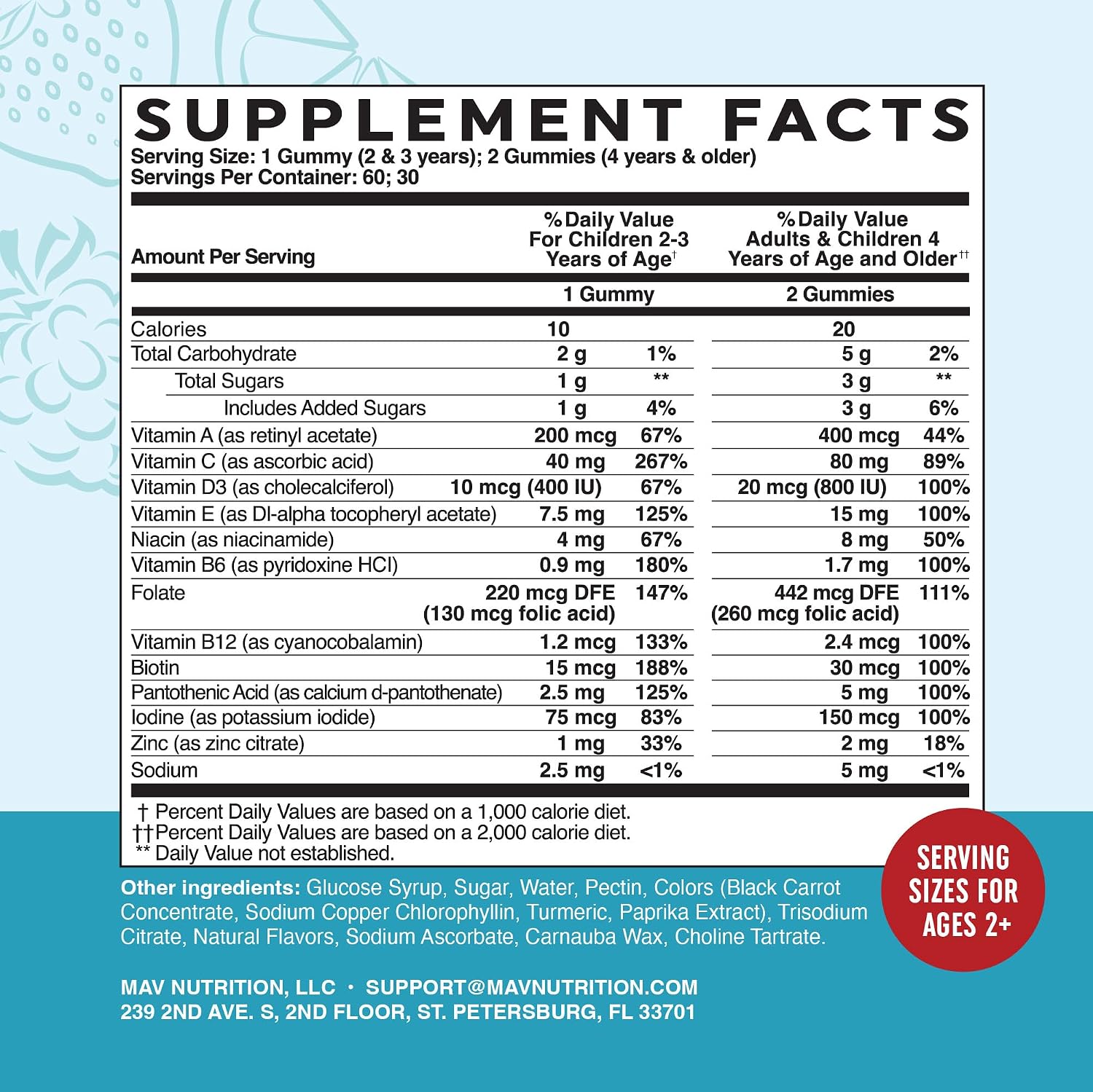 Kids Multivitamin Gummies - Vitamins A, B, C, D, E, Zinc - Non-GMO - 60 Gummies - görsel 6