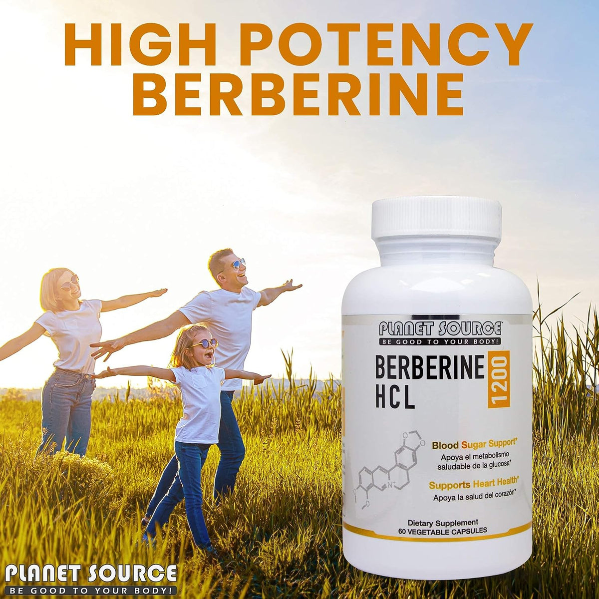 Berberine HCl 1200 mg per Serving 60 Capsules - görsel 2