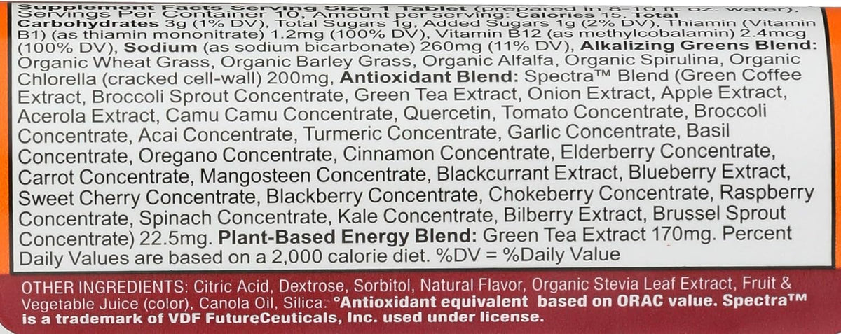 Amazing Grass Tropical Energy Green Superfood, 10 Tablets - görsel 4