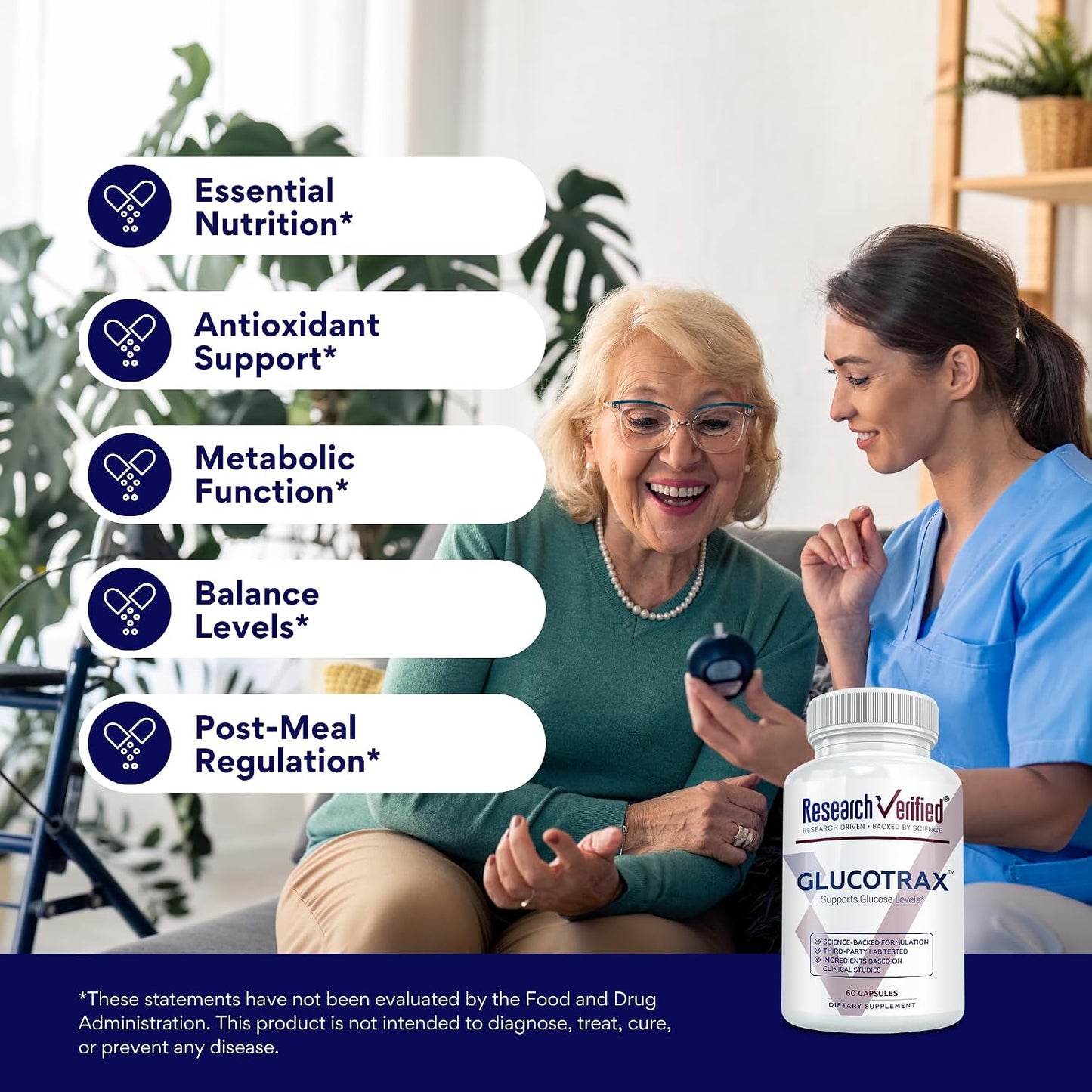 Research Verified Glucotrax - Berberine, Chromium Picolinate, Cinnamon, Gymnema - 360 Capsules (6 Month Supply) - görsel 4