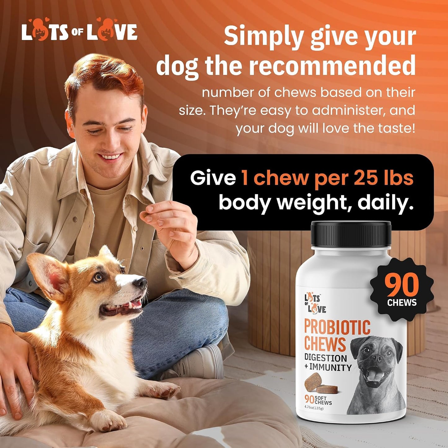 Dog Probiotic Chews (90 Count) - görsel 6