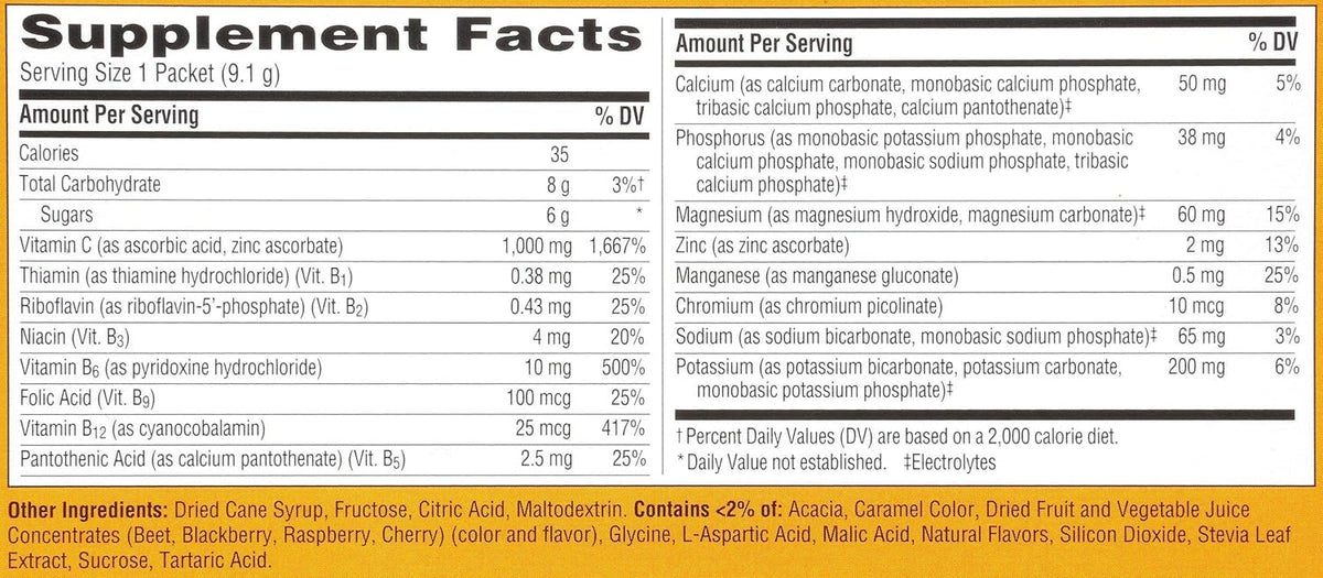 Emergen-C, Raspberry, 30 Sachets 1000mg – Pack of 3 - görsel 4