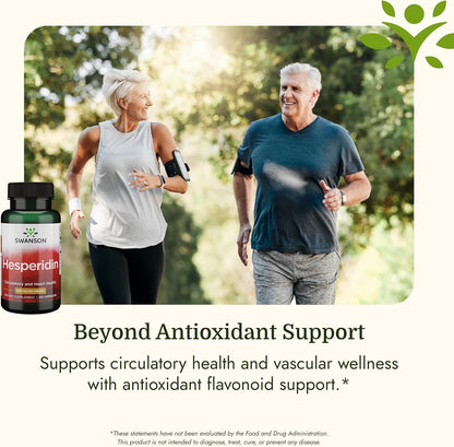 Swanson Hesperidin - Citrus-Derived Flavonoid - Cardiovascular & Muscle Recovery Support - 60 Capsules Food Supplement
