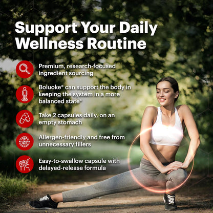 Boluoke Lumbrokinase Enzyme Supplement – Traditionally Inspired Circulatory Wellness Formula – Targeted Delivery Capsules – 60 Capsules