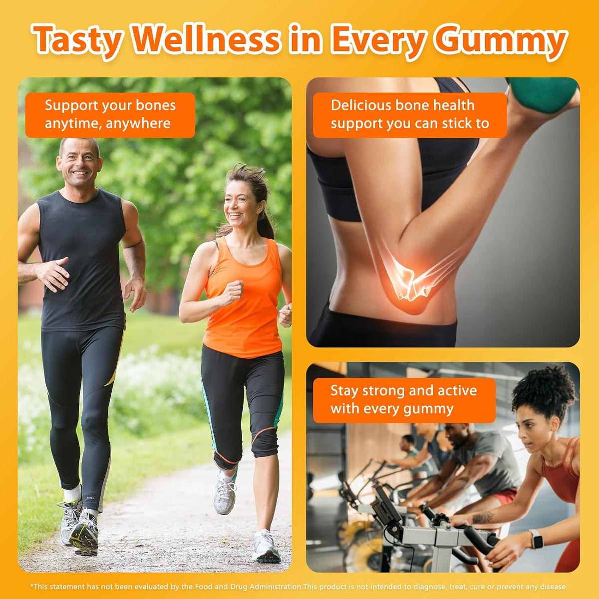 Biobor Vitamin D3 K2 Gummies with Calcium, 2000 IU D3 & 200 mcg K2 (MK-7) & 200 mg Calcium, No Added Sugar, Yellow Peach, 60 Count - görsel 7