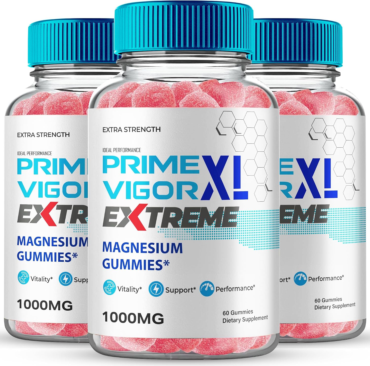 Prime Vigour XL Extreme Gummies - Extra Strength Men's Supplement for Stamina, Endurance & Energy (3-Pack) - görsel 1