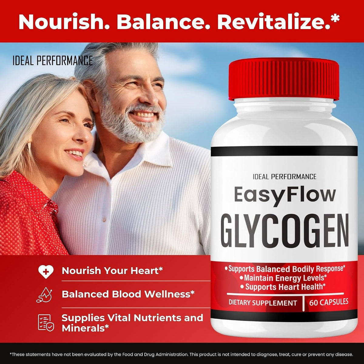 Easy Flow Glycogen Support Capsules – Official Formula Glycogen Support EasyFlow Pills, Maximum Strength, Glyco Optimiser for Overall Health (60 Capsules) - görsel 5