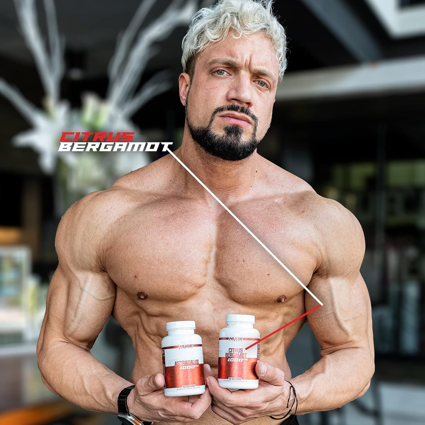 Huge Supplements 100% Pure Citrus Bergamot Extract 10:1 – 1000mg per Serving, 120 Capsules - görsel 6