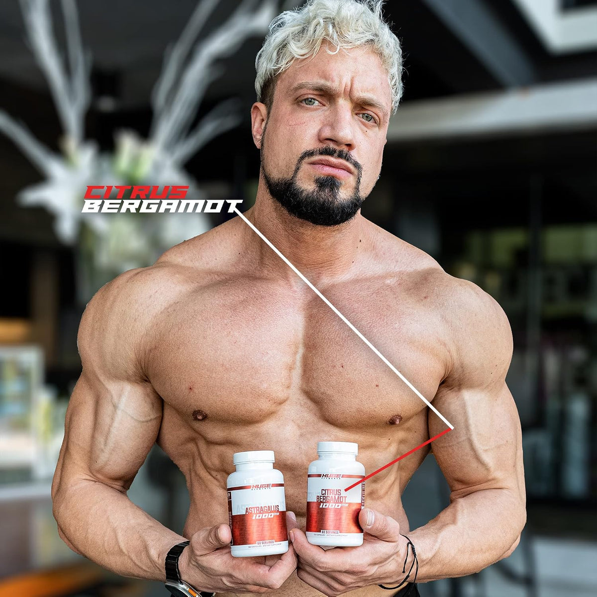 Huge Supplements 100% Pure Citrus Bergamot Extract 10:1 – 1000mg per Serving, 120 Capsules - görsel 6