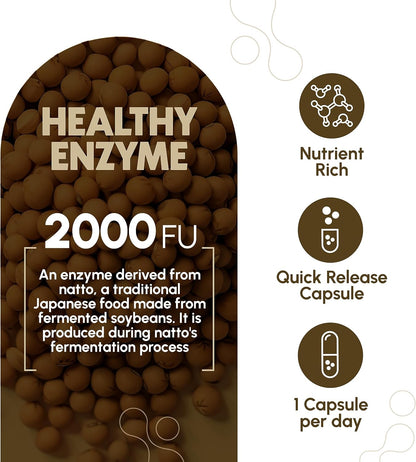 Zenavea Nattokinase Supplement – 2000 FU per Capsule, 270 Capsules