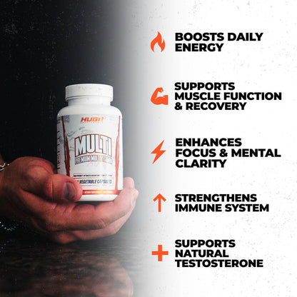 Huge Multi - Men's Multivitamin | High-Performance All-in-One for Athletes (120 Capsules)