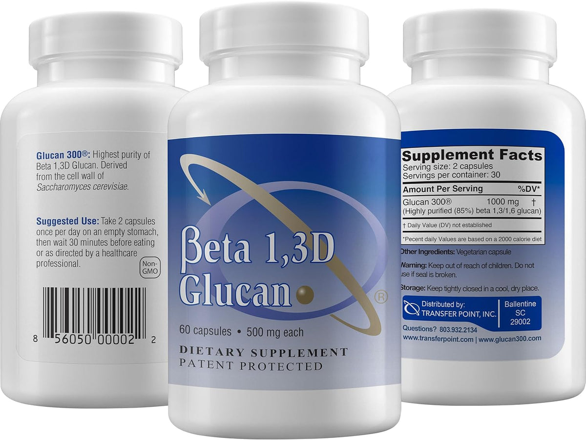 Transfer Point Beta 1,3D Glucan 500 mg, 60 Capsules - görsel 4