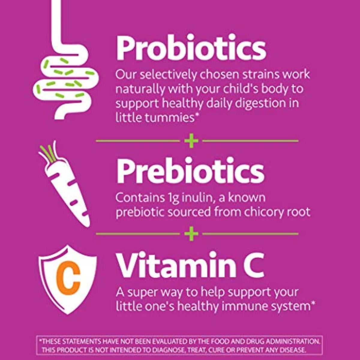 up4 Kids Probiotic Gummies, Digestive and Immune Support with Prebiotics and Vitamin C, Gelatine Free, Gluten-free and Non-GMO, For Ages 3+, 30 count - görsel 3
