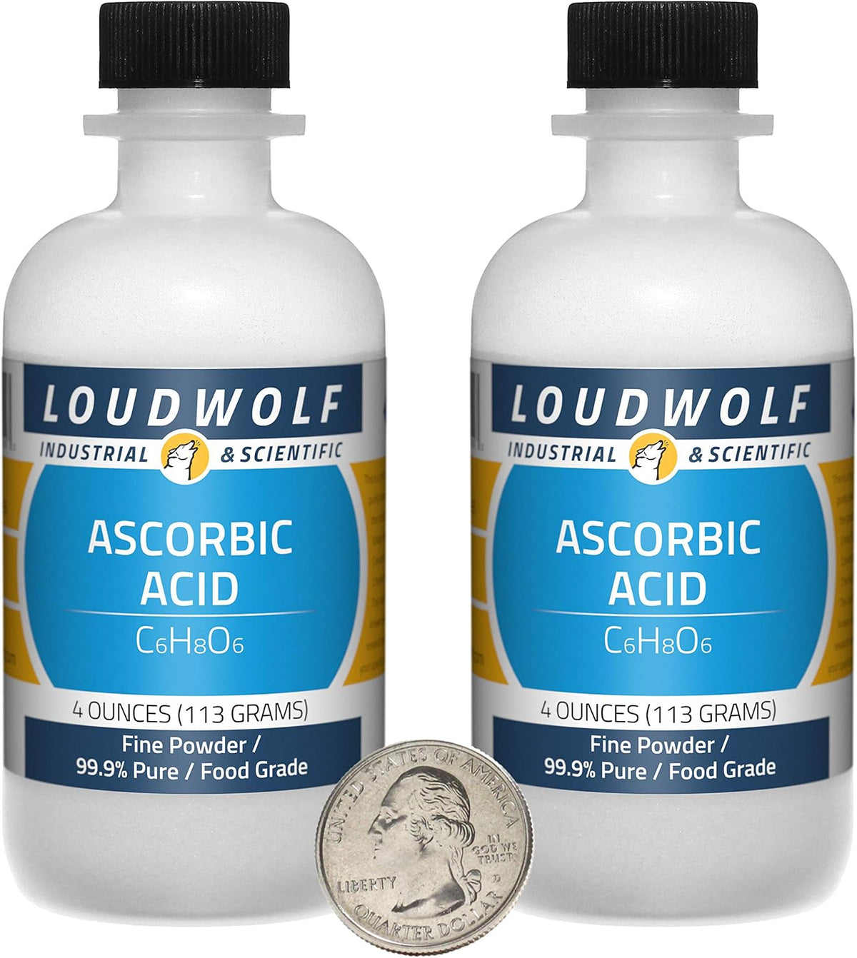 Loudwolf Ascorbic Acid Fine Powder, 1.36 kg (12 Bottles), 99.9% Pure Food Grade - görsel 7