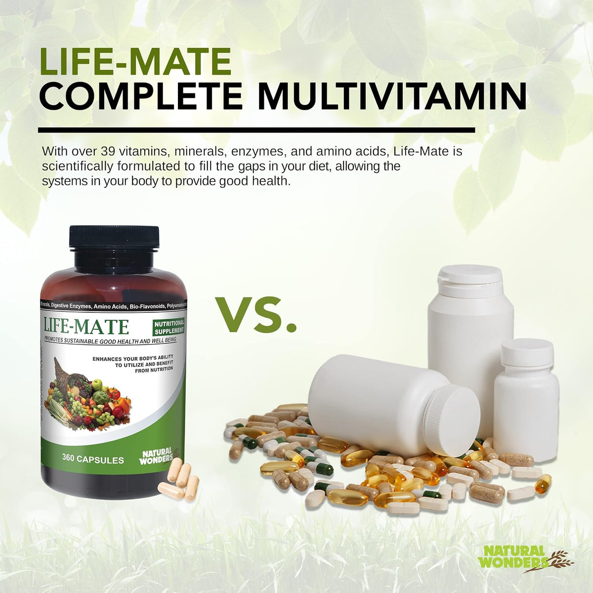 Natural Wonders Life Mate Multivitamin Supplement – 120 Capsules - görsel 2