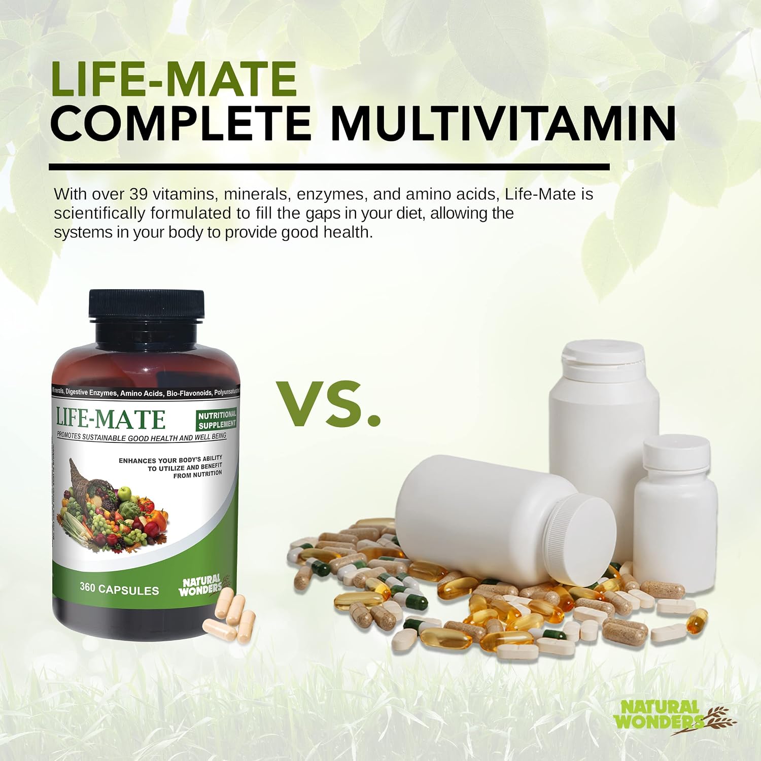 Natural Wonders Life Mate Multivitamin Supplement – 120 Capsules - görsel 2