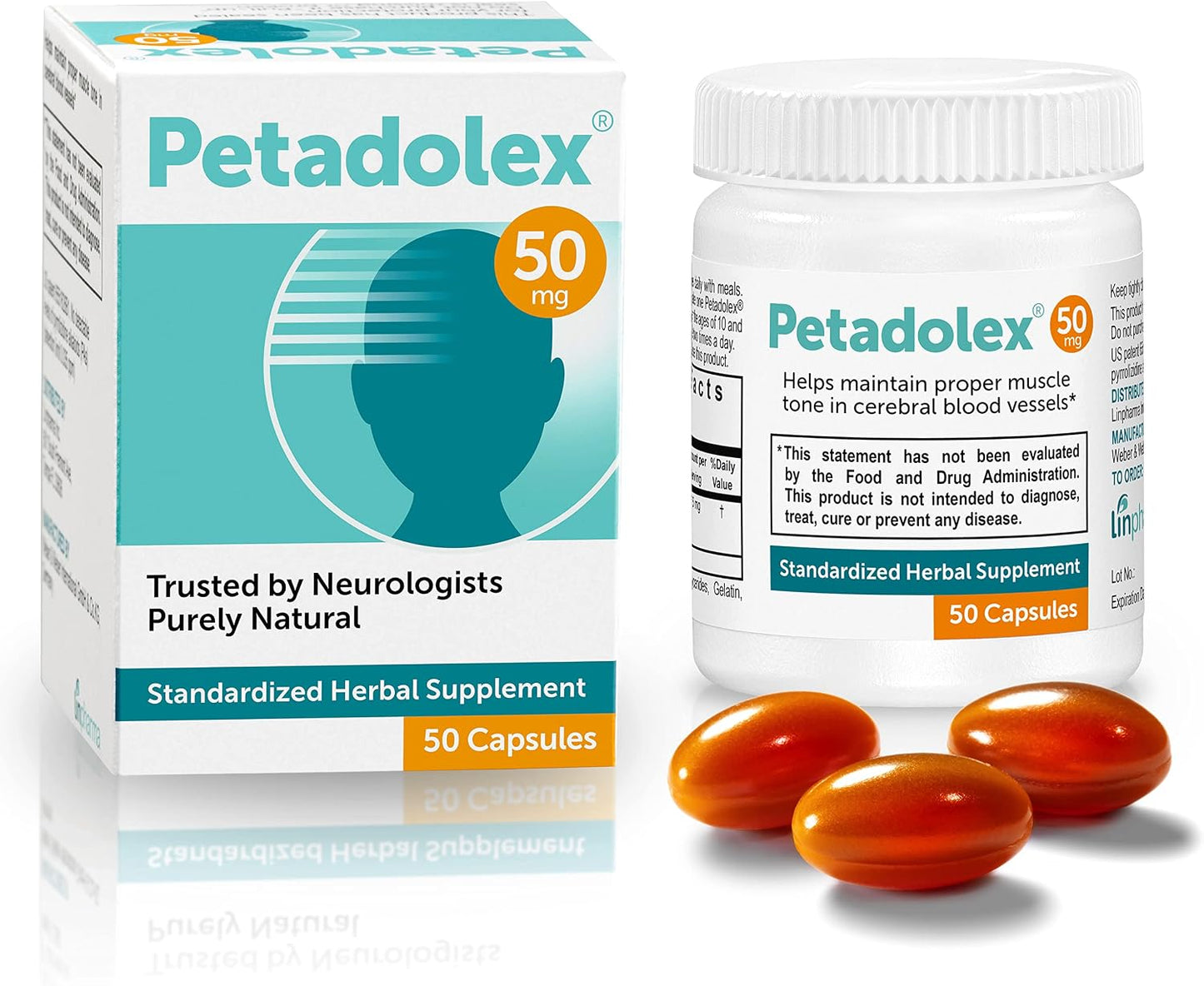 Petadolex 50mg Patented PA-Free Butterbur Root Extract – 3 Bottles - görsel 6