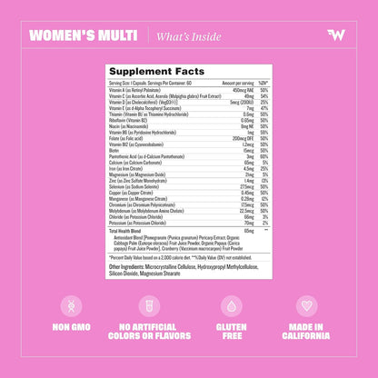 Health by Habit Women's Multivitamin - 23 Essential Vitamins and Minerals, 120 Capsules (2 Pack)