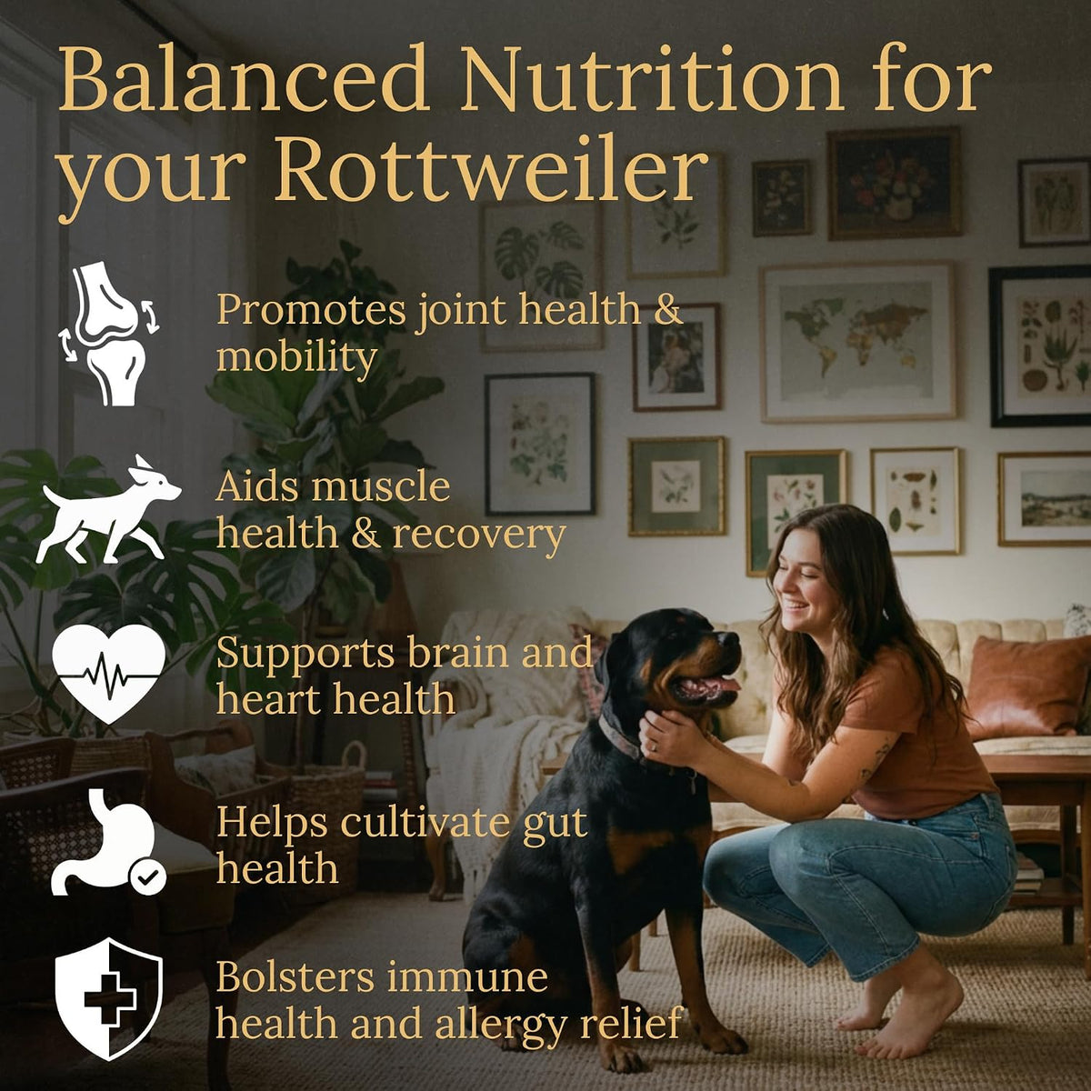 Prestige Breed Multivitamins for Rottweiler - Balanced Nutrition with Real Bacon, 90 Count - görsel 2
