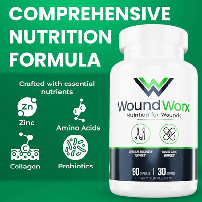 Free Life Labs WoundWorx Nutrition-Scar and Surgery Support, 90 Capsules – Image 5
