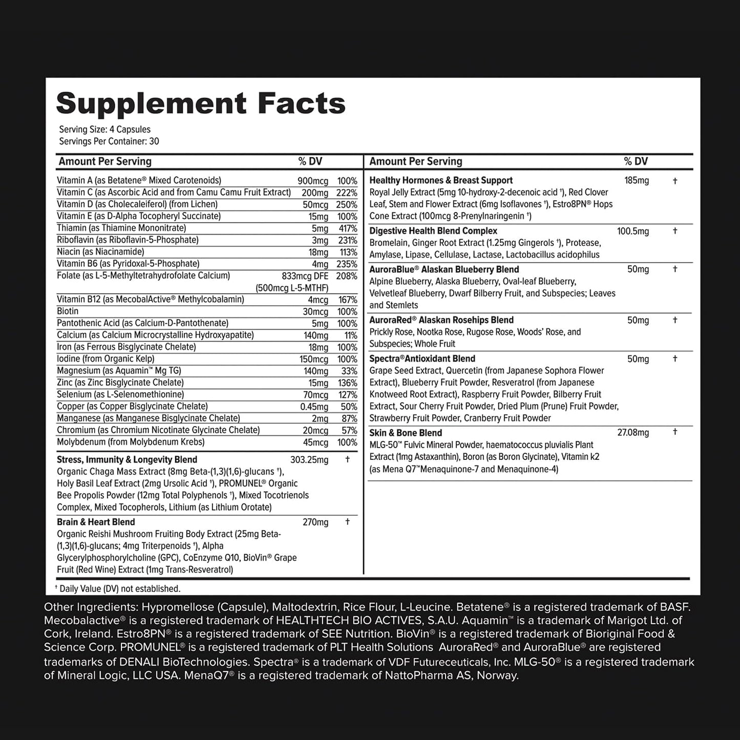 Primitive Scientific Women's Whole Food Multivitamin, 120 Capsules - görsel 5