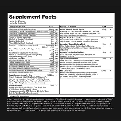 Primitive Scientific Women's Whole Food Multivitamin, 120 Capsules