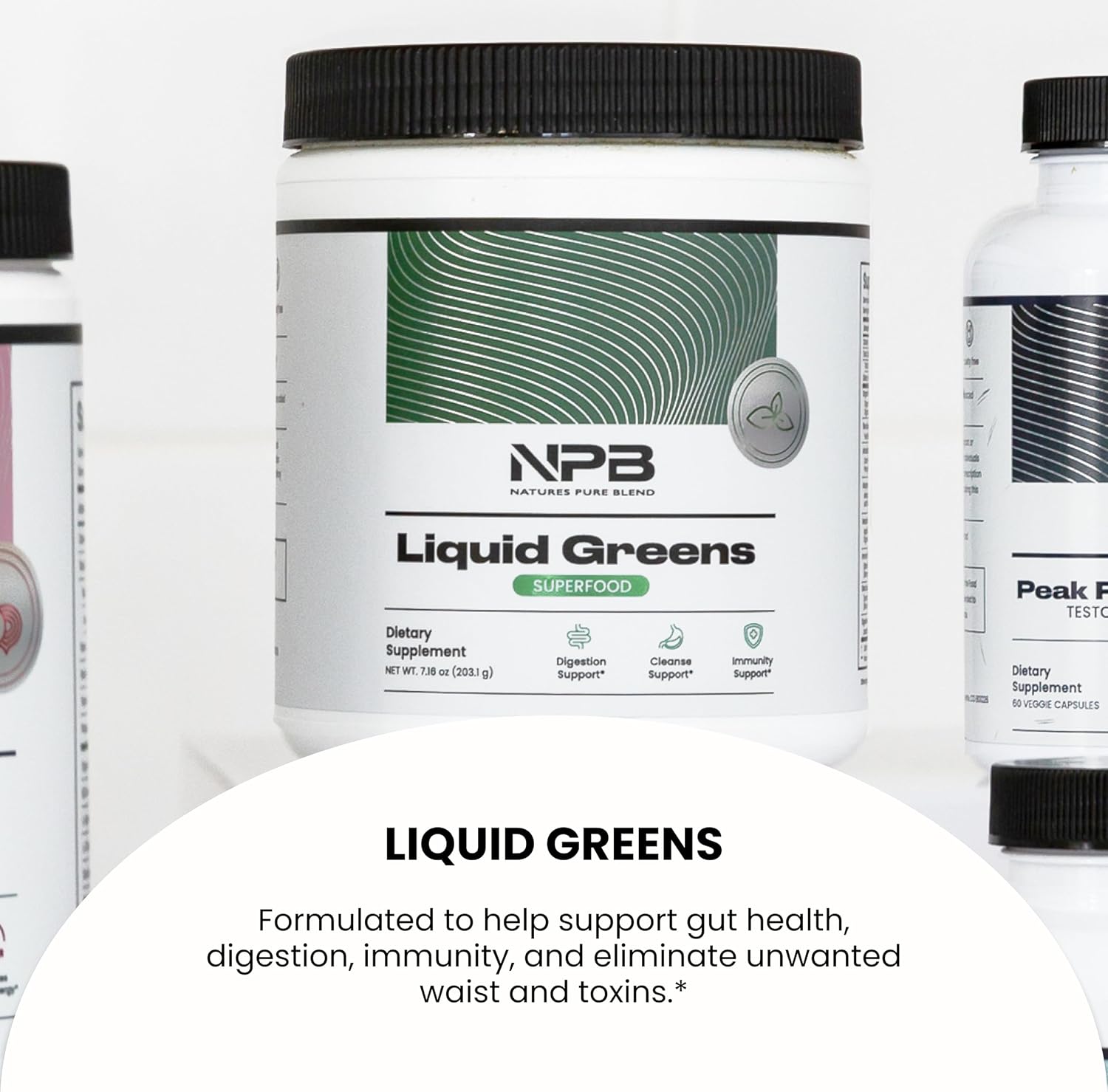 Nature's Pure Blend Super Greens Powder – Organic Greens Superfood Powder, Matcha Flavour, 30 Servings - görsel 6