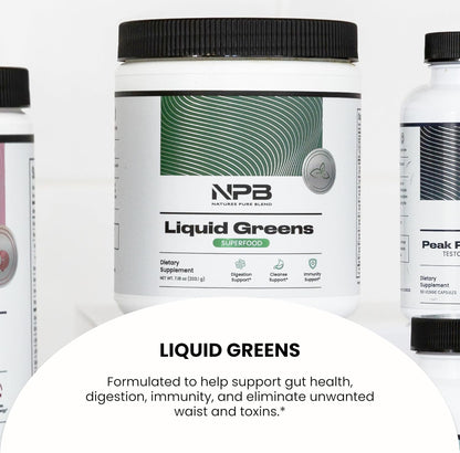 Nature's Pure Blend Super Greens Powder – Organic Greens Superfood Powder, Matcha Flavour, 30 Servings