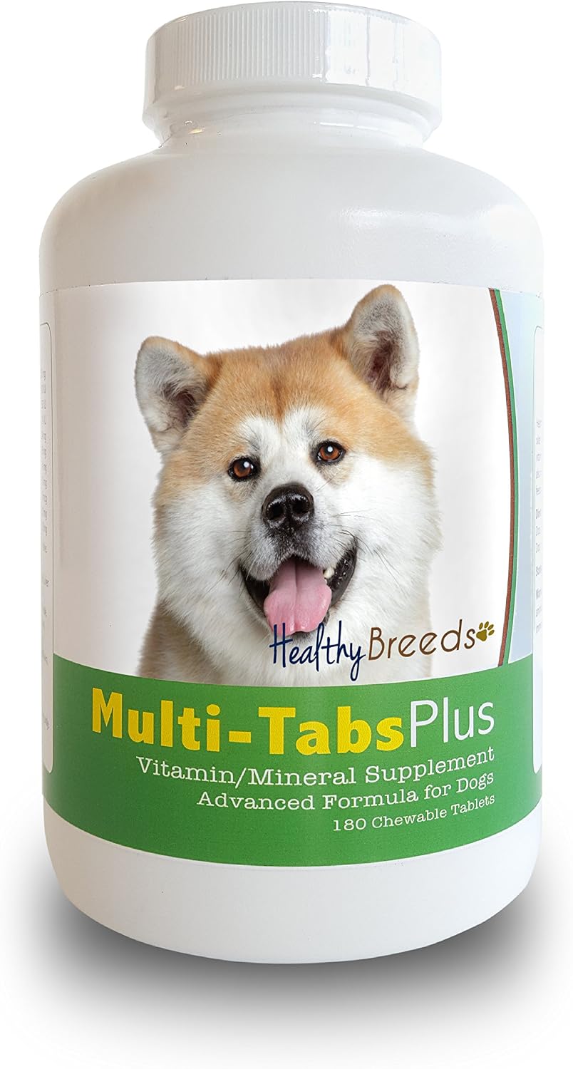 Healthy Breeds Akita Multi-Tabs Plus Chewable Tablets 180 Count - görsel 1