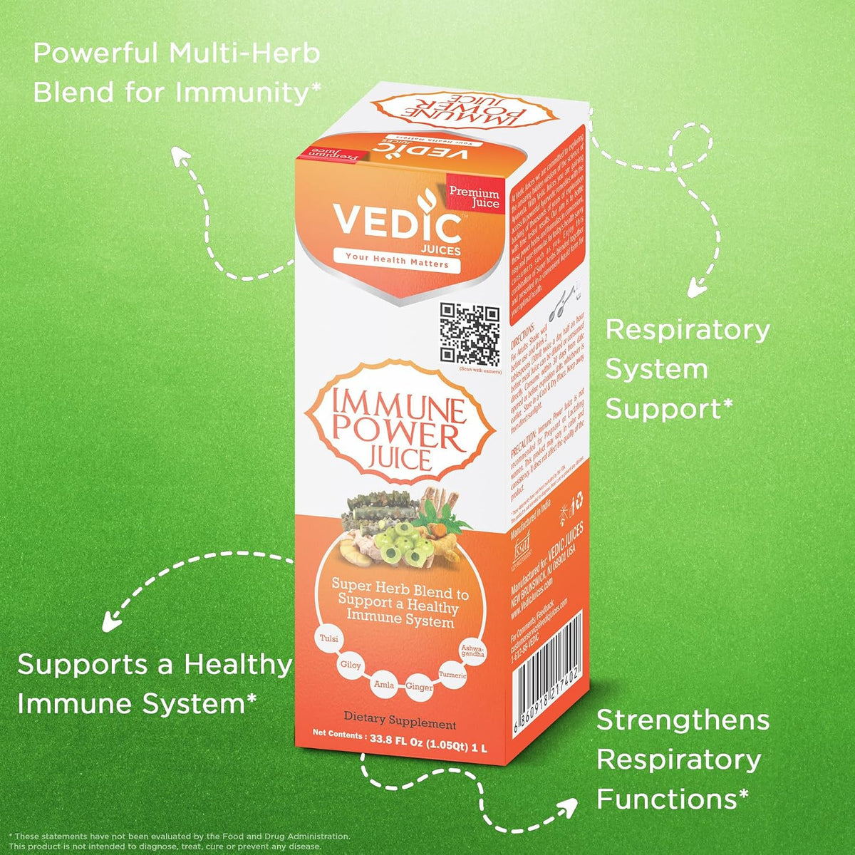 Vedic Immune Power Juice 1 Litre – Powerful Multi-Herb Blend for Immunity - görsel 4