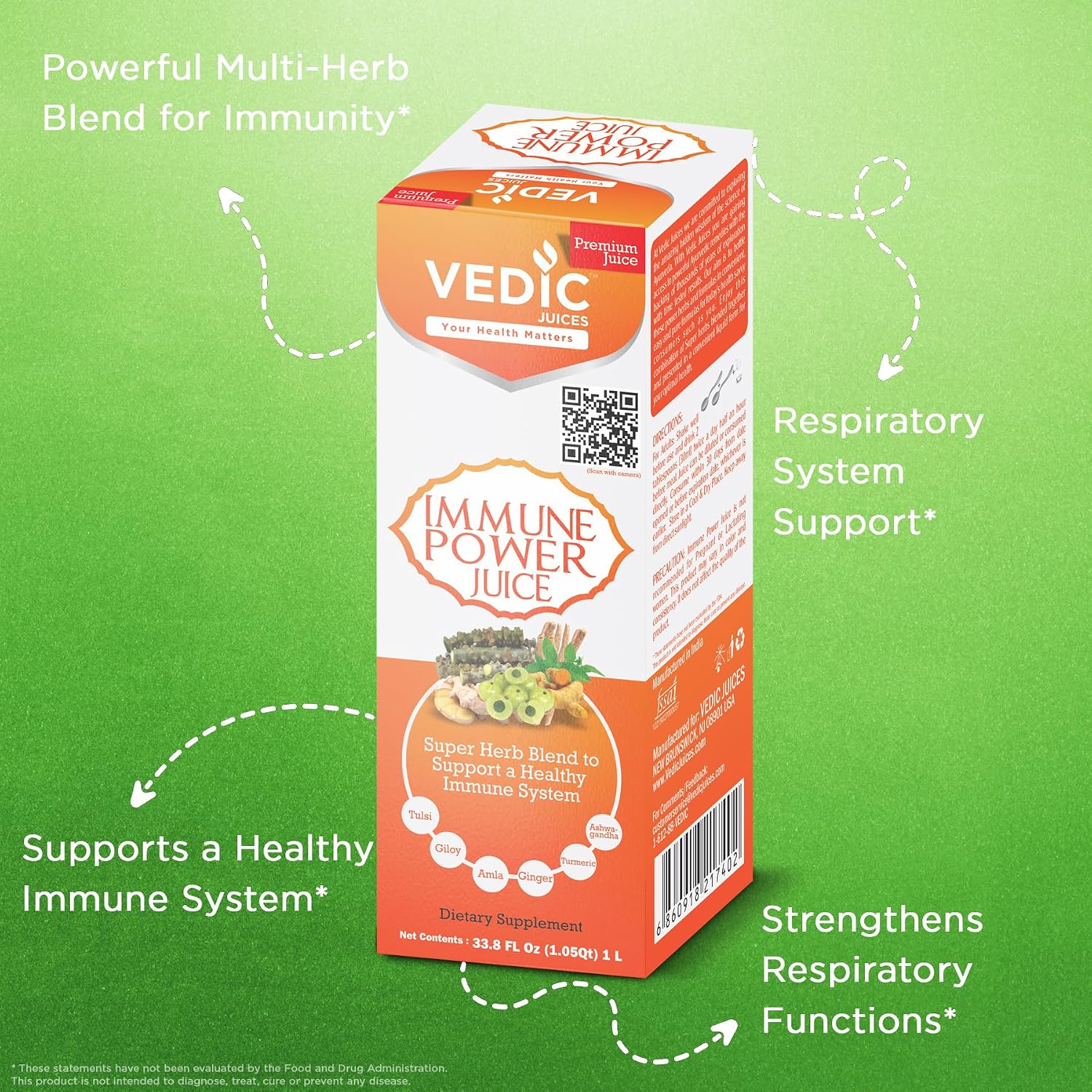 Vedic Immune Power Juice 1 Litre – Powerful Multi-Herb Blend for Immunity - görsel 4