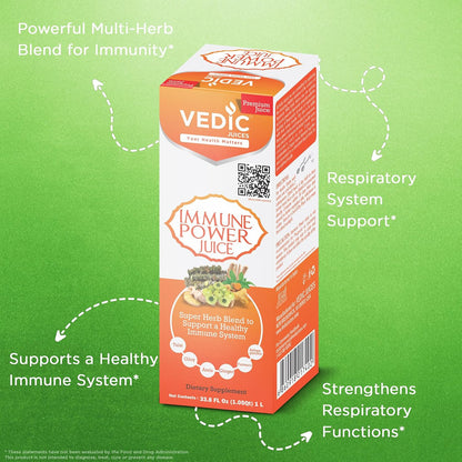 Vedic Immune Power Juice 1 Litre – Powerful Multi-Herb Blend for Immunity
