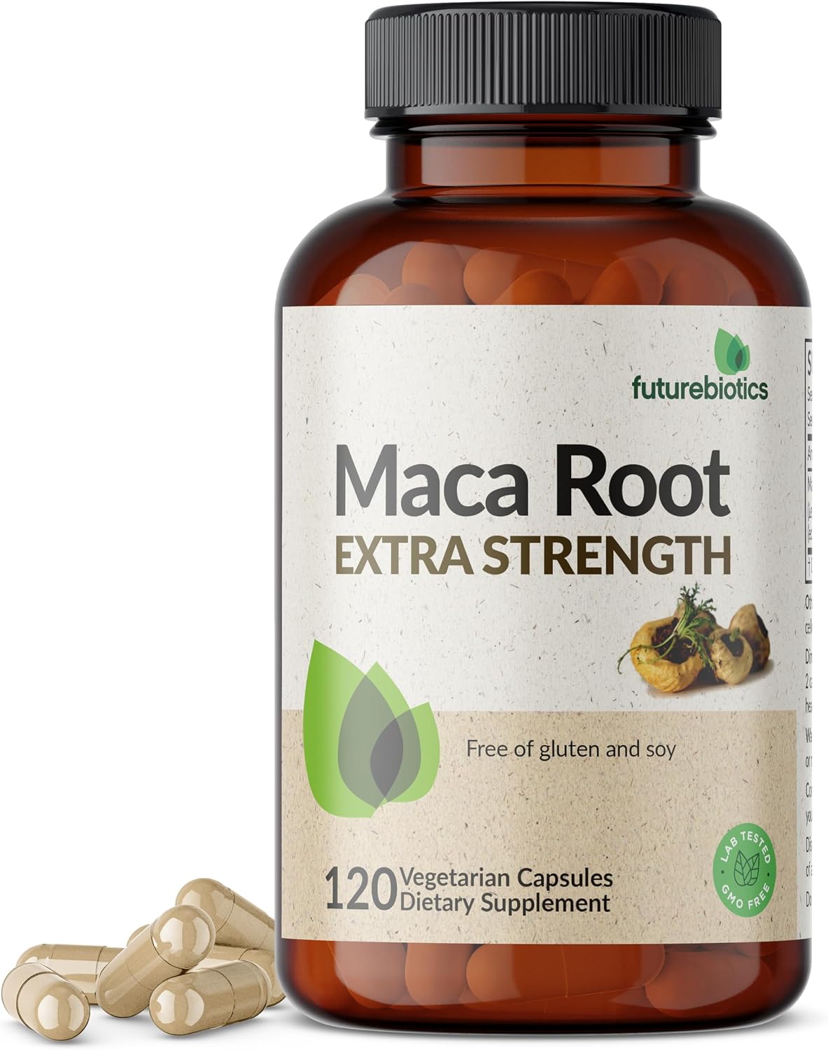 Futurebiotics Maca Root Extra Strength – Supports Energy, Stamina & Vitality, Non-GM, 120 Vegan Capsules - görsel 1