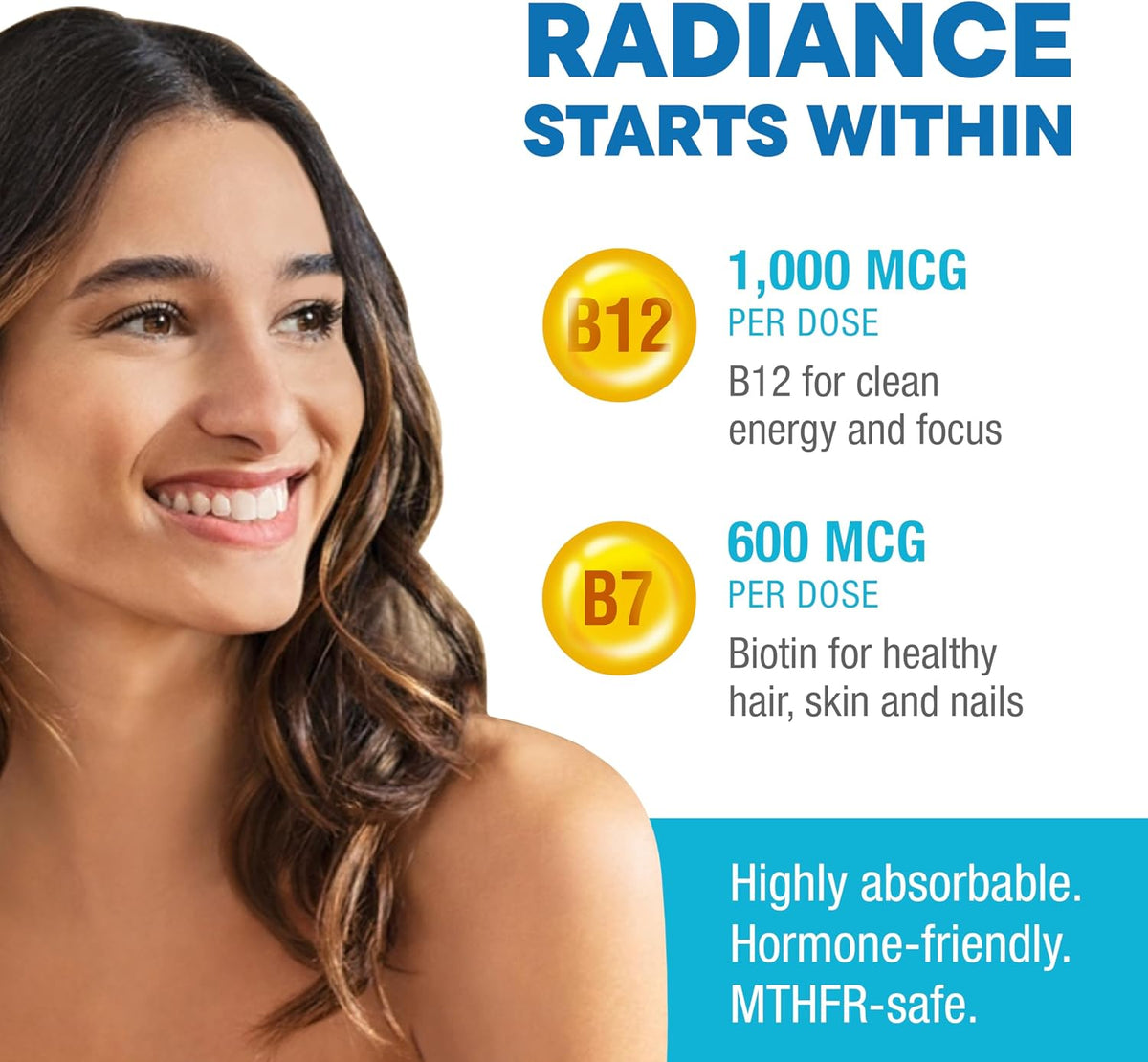Purest Methylated Multivitamin for Men and Women | Methylated B12 1000mcg, Methylfolate, B Complex, Vitamins D, C, E, A, Biotin | Daily Methylate Multivitamin for Energy & Wellness - görsel 6