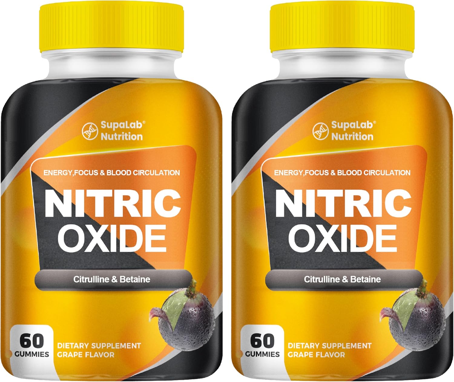 Nitric Oxide Supplements for Men - Citrulline Malate, Beta Alanine, Betaine - 120 Capsules - görsel 1