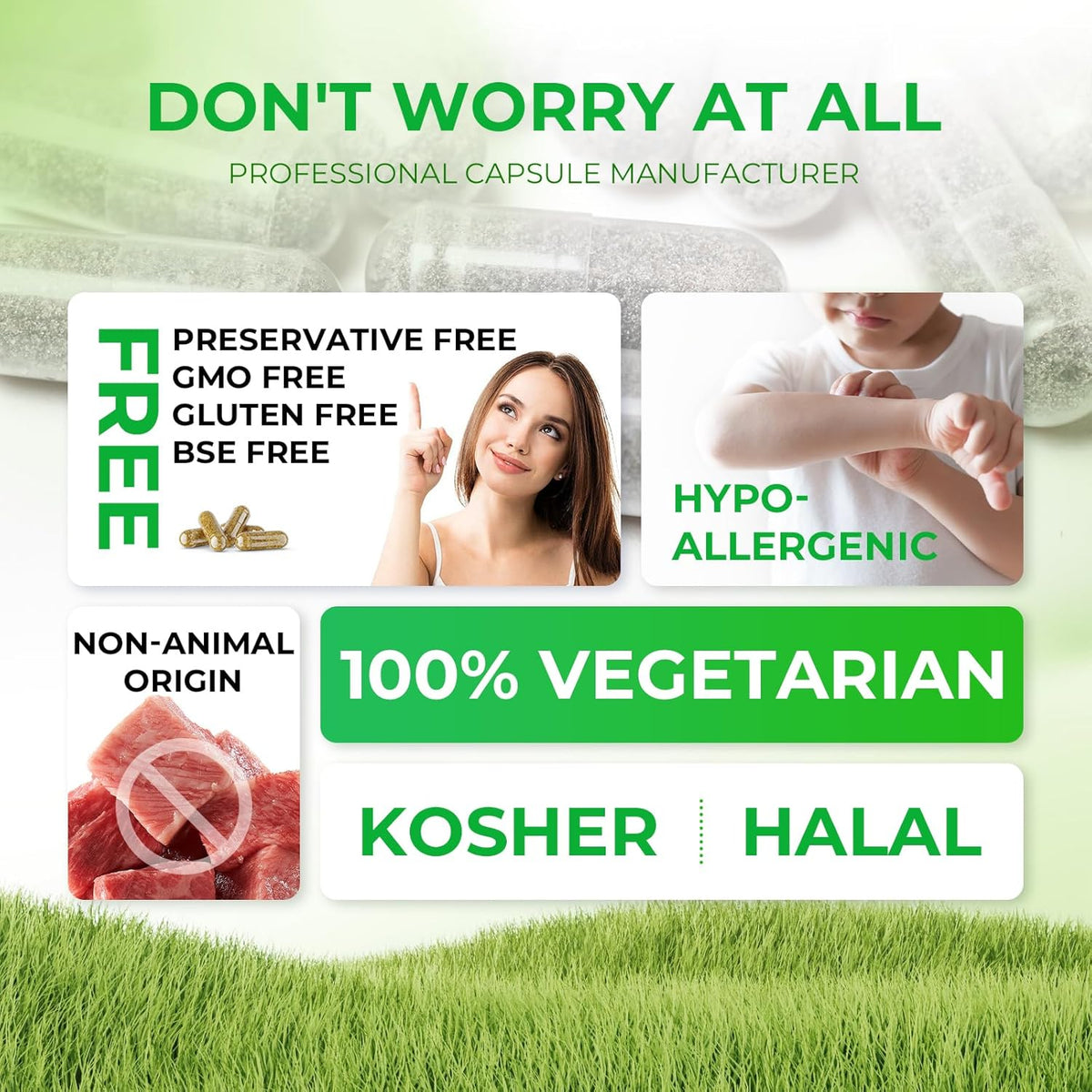 Angtai JN Size 1 Empty Vegan Capsules (500 Count) with Filling Kit - Gluten-free, Non-GMO, Halal Certified - görsel 7