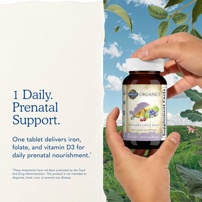 Garden of Life Organics Prenatal Multivitamin with Folate, B6, B12, D3 & Iron – Image 7