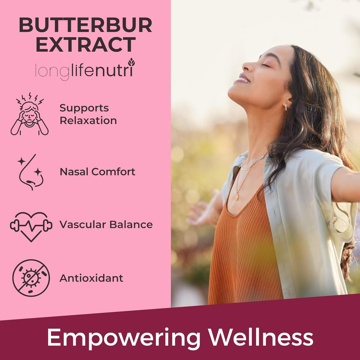LongLifeNutri Butterbur Extract 100mg – 180 Vegetarian Capsules - görsel 4