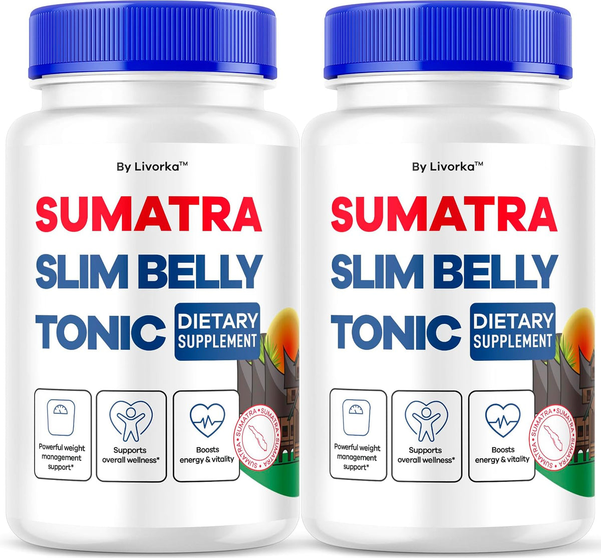 Sumatra Slim Belly Tonic - All Natural Advanced Formula (2-Pack, 120 Capsules) - görsel 1