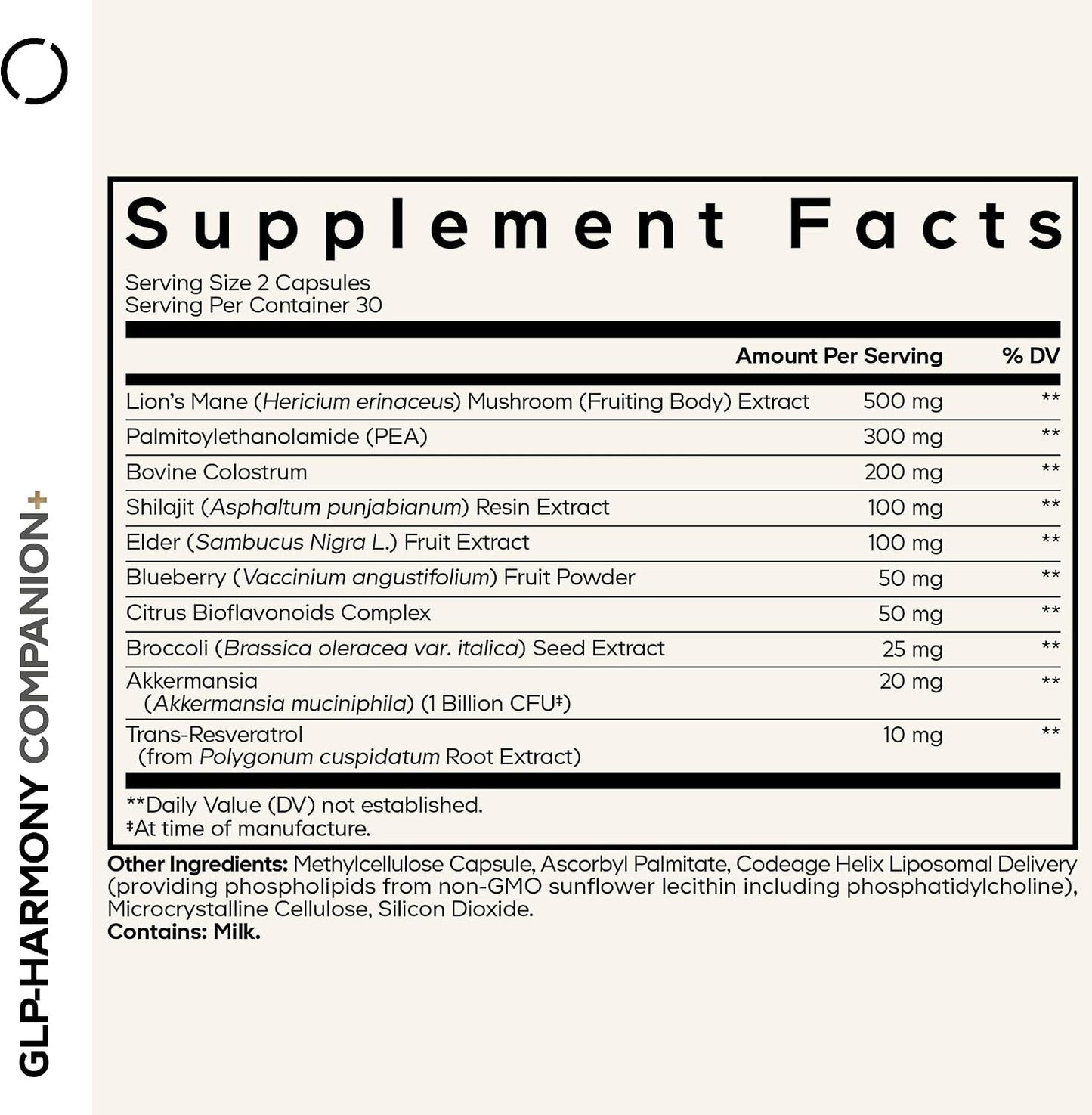 Codeage GLP-Harmony Companion+ Supplement - GLP-1 Agonist Support - 60 Capsules - görsel 2