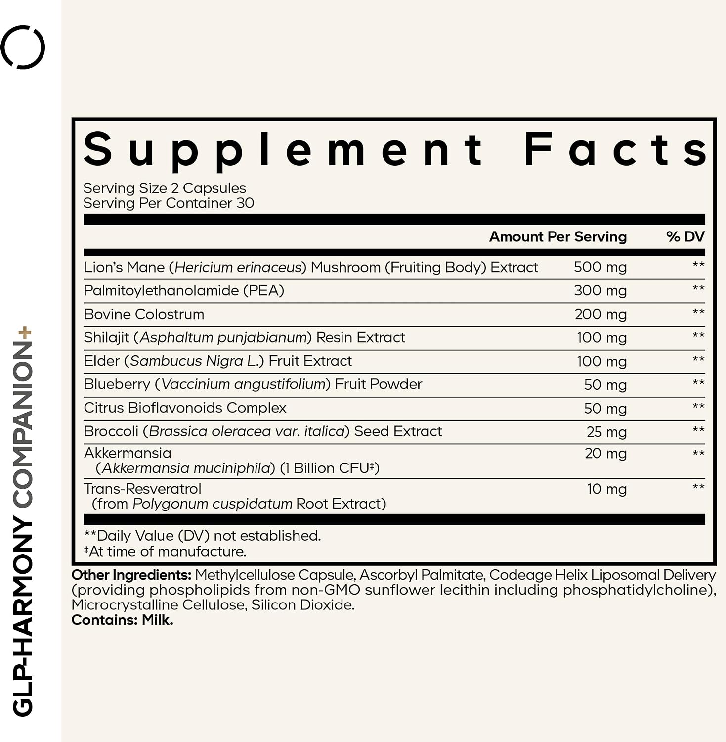 Codeage GLP-Harmony Companion+ Supplement - GLP-1 Agonist Support - 60 Capsules - görsel 2