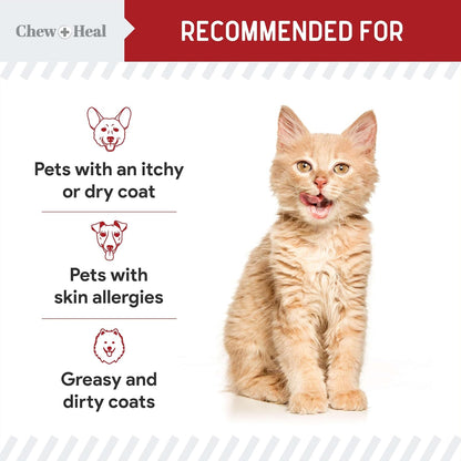 Pure Wild Alaskan Salmon Oil for Dogs - 473 ml. Beef Flavoured Salmon Oil - Pump Cap Bottle