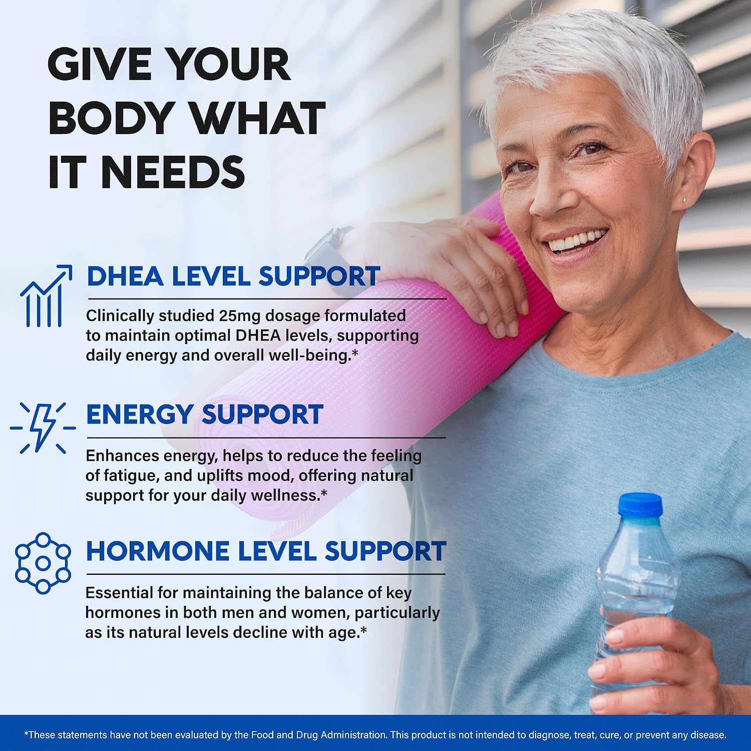 DHEA 25mg – Micronised DHEA Supplement for Hormone Balance & Energy Support – 120 Capsules - görsel 3